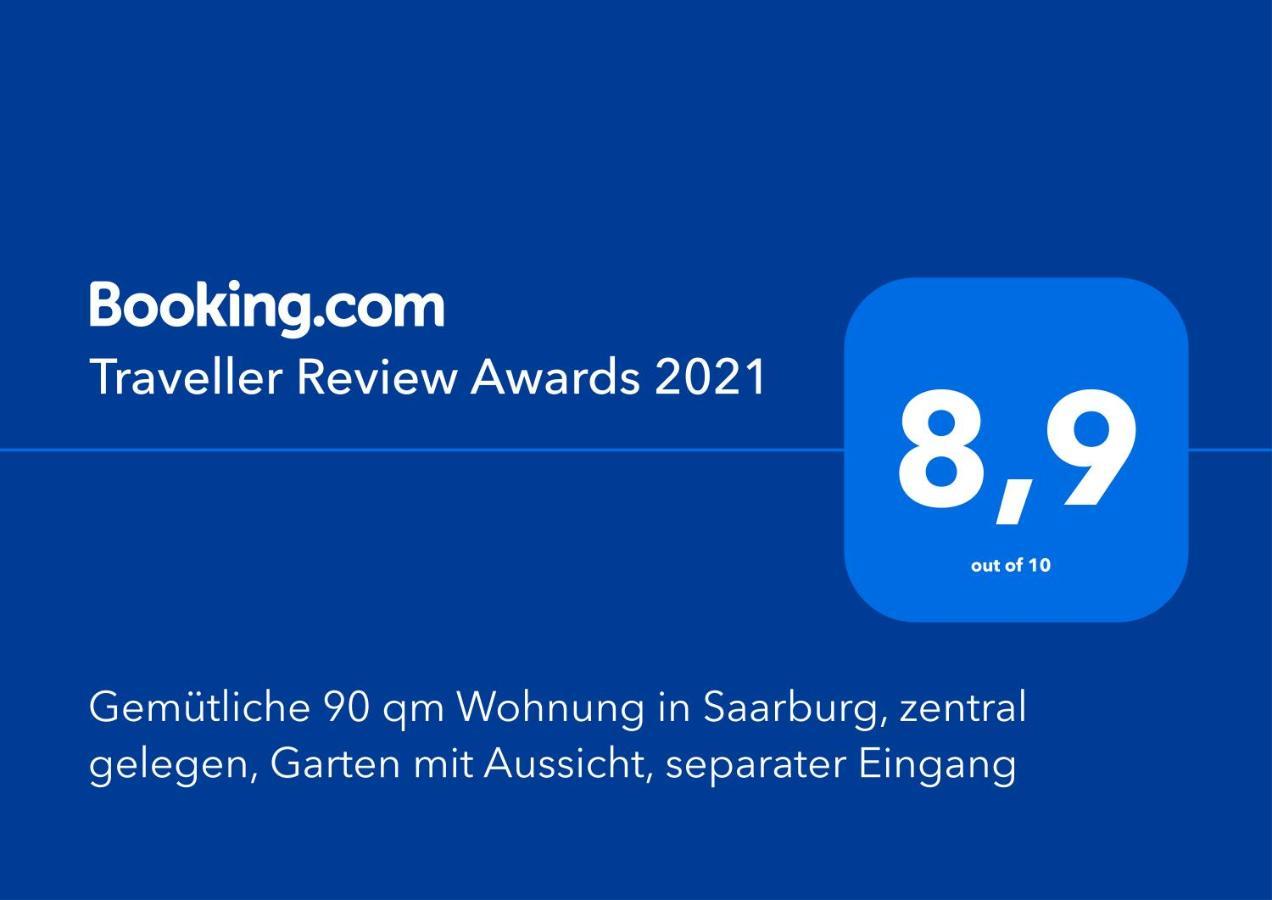 Gemuetliche 90 Qm Wohnung In Saarburg, Zentral Gelegen, Garten Mit Aussicht, Separater Eingang Экстерьер фото